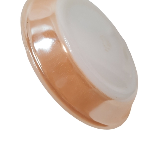 Vintage Fire King Peach Lusterware Pie Dish Pie Plate Model‎ 460 Milk Glass - Picture 3 of 5